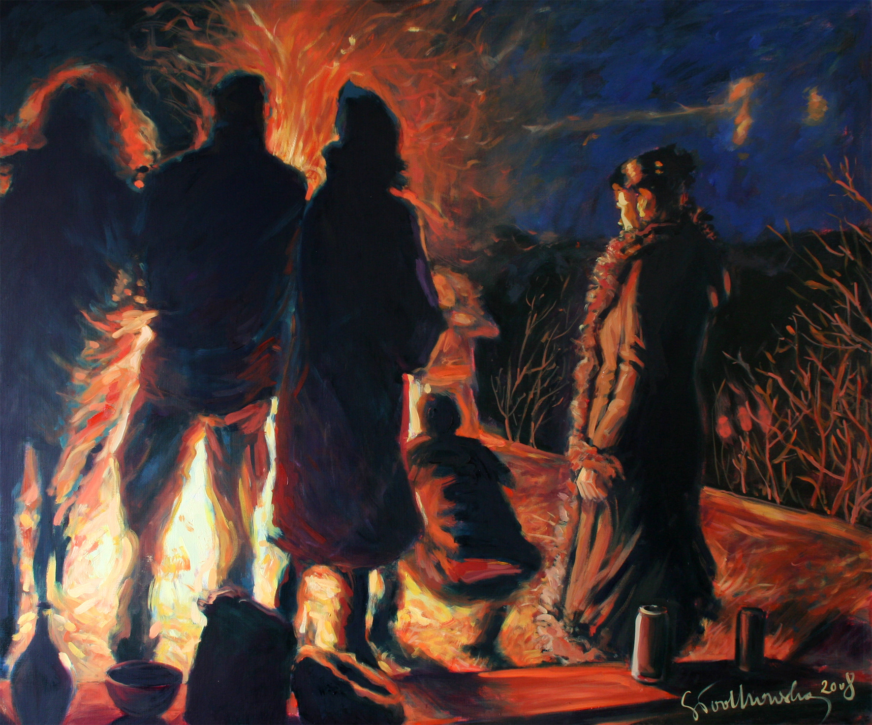 Hedningarna - obraz olejny na płótnie 120 x 100 cm   /PRIVATE COLLECTION/