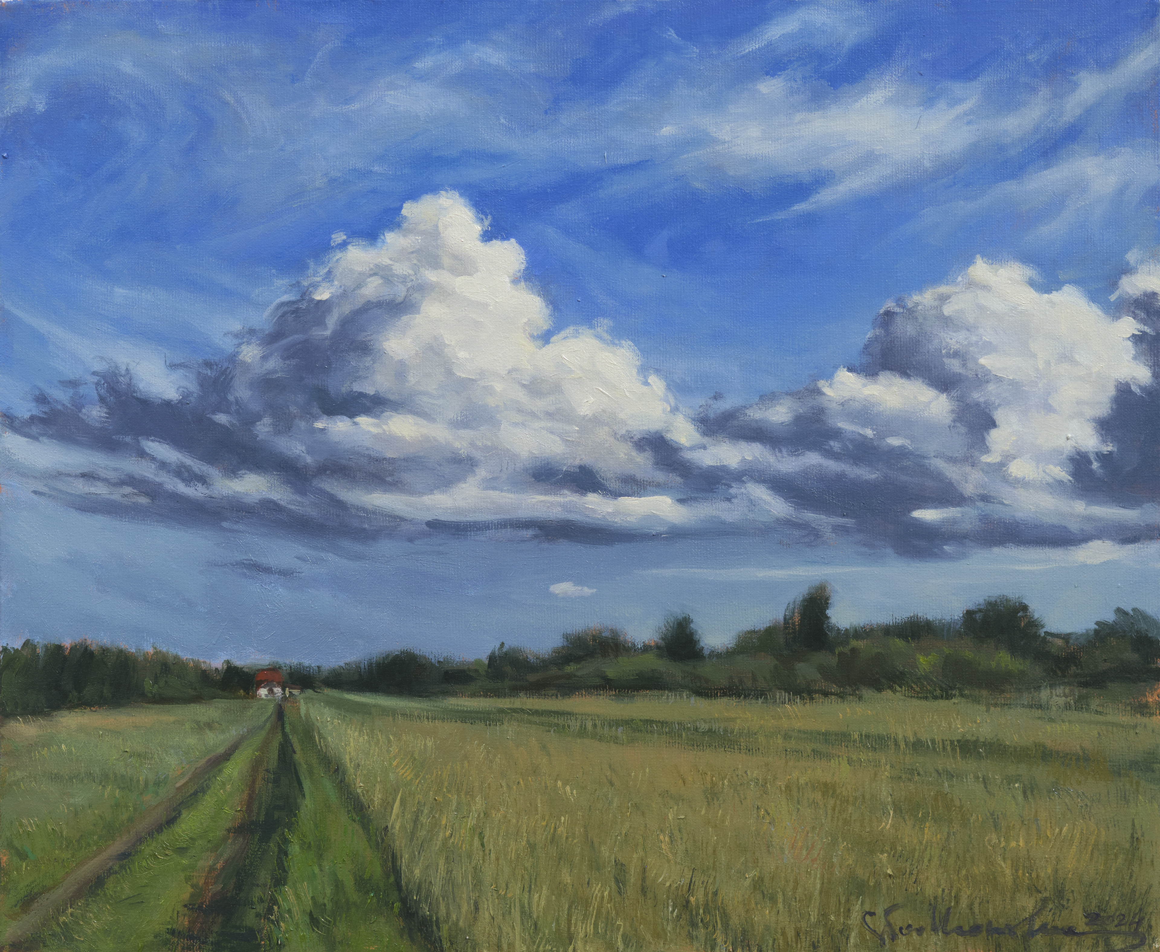 W stronę domu – obraz olejny na płótnie 48 x 36 cm   /PRIVATE COLLECTION/