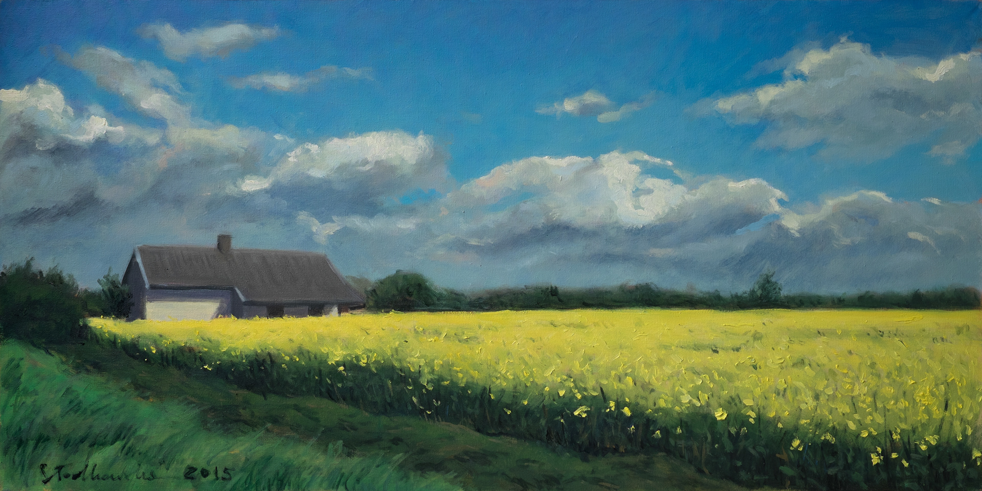 Mazowsze - obraz olejny na płótnie 80 x 40 cm   /PRIVATE COLLECTION/