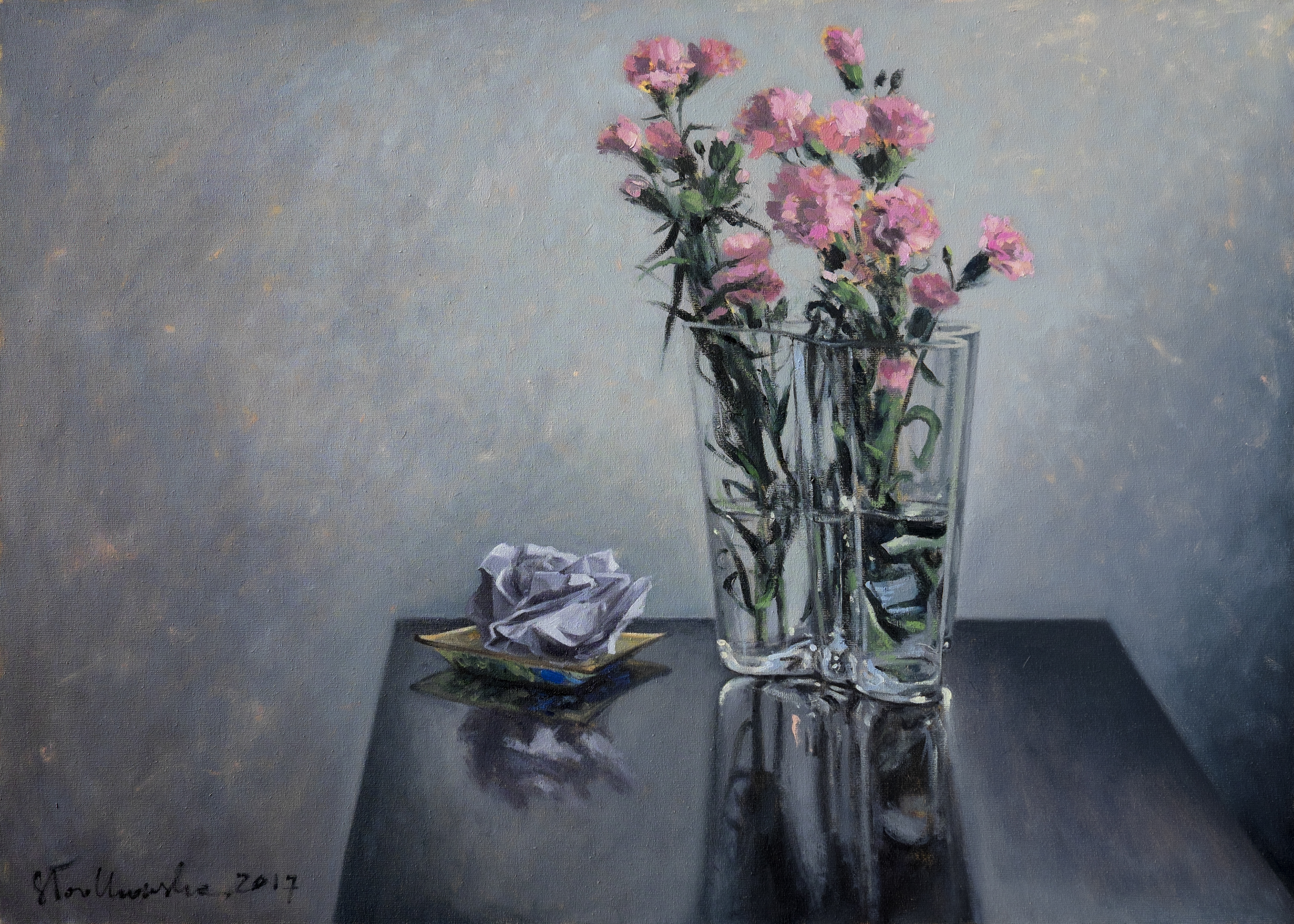 Unposted letter - obraz olejny na płótnie 70 x 50 cm