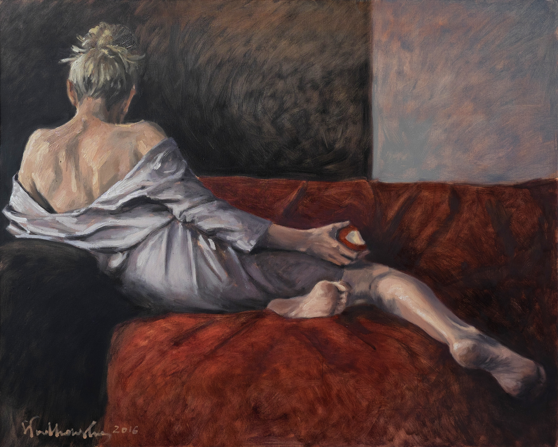 Apple – obraz olejny na płótnie 81 x 65 cm   /PRIVATE COLLECTION/