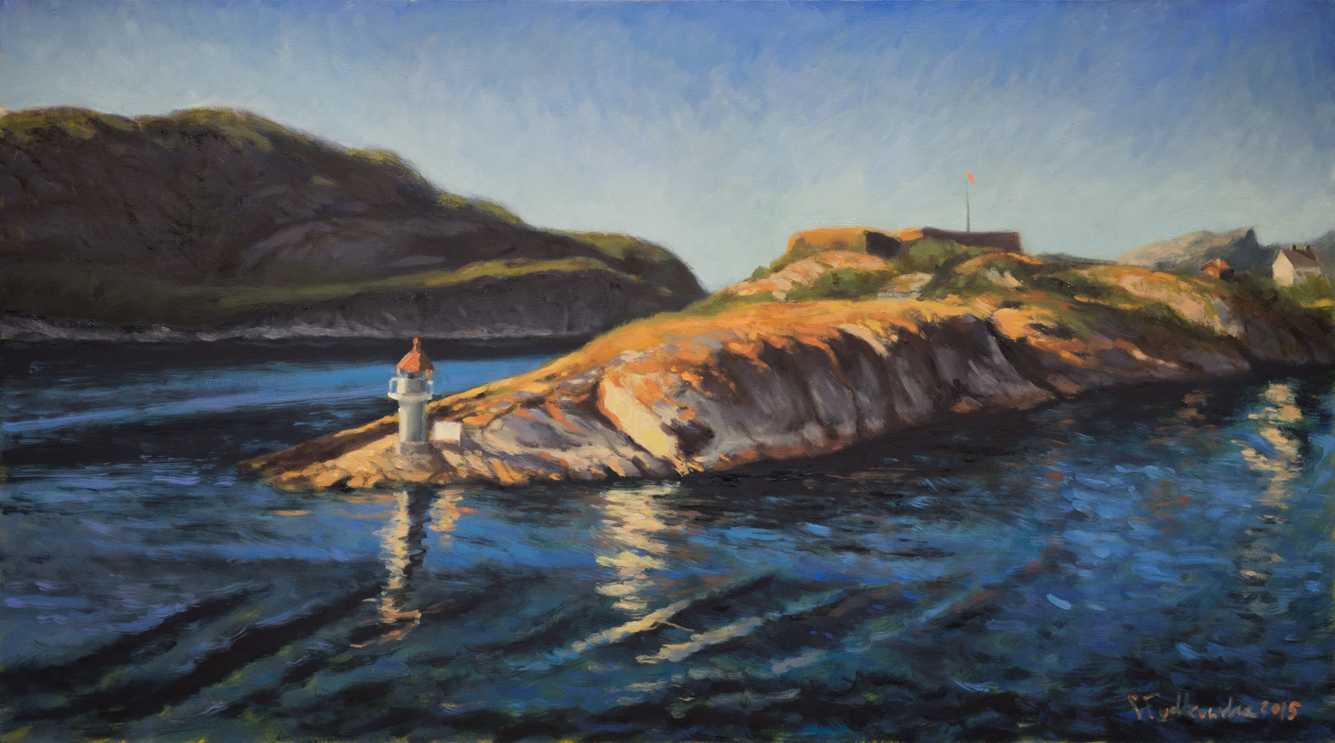 Leaving Bodo - obraz olejny na płótnie 90 × 50 cm