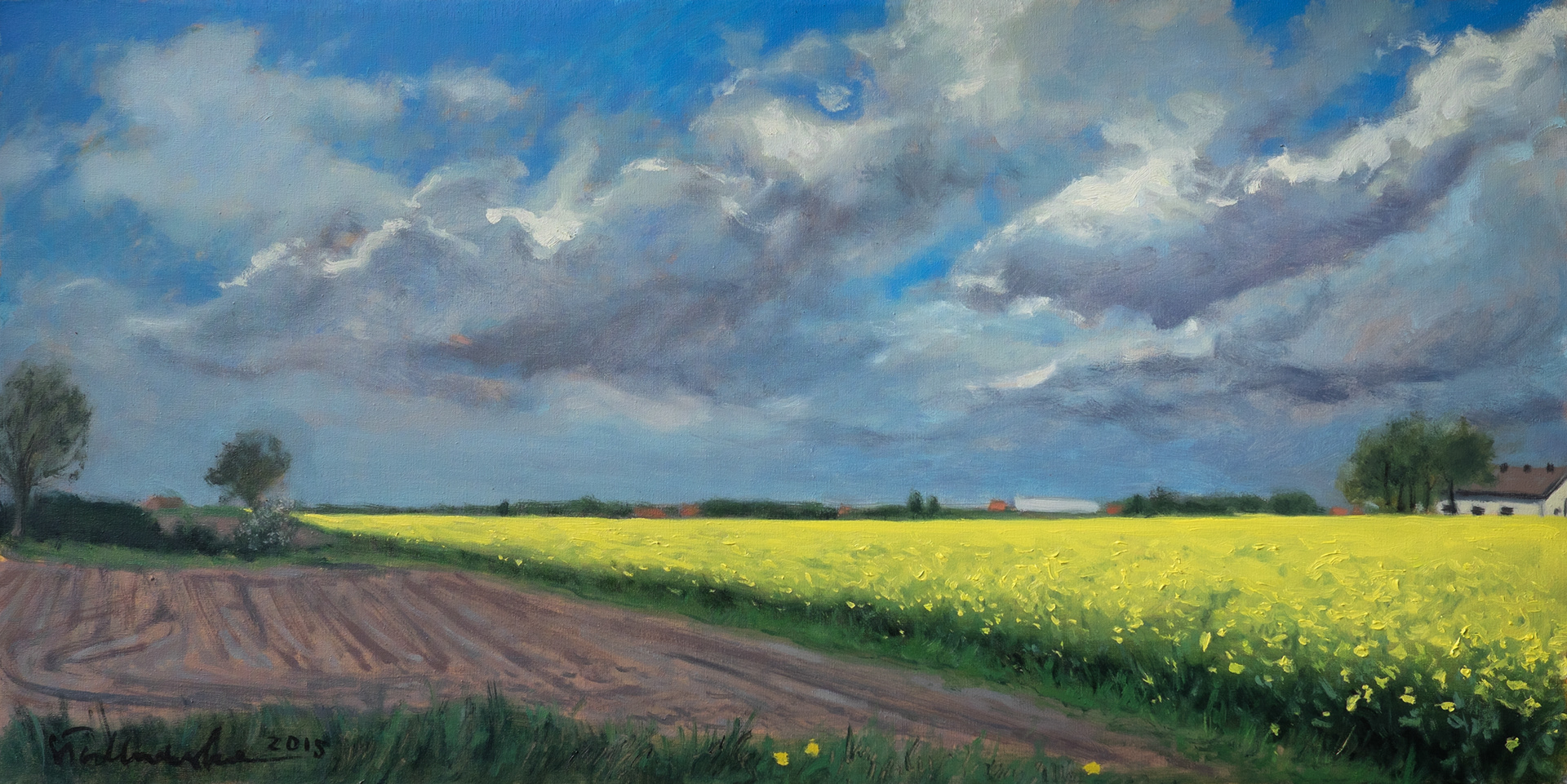 Mazowsze 2 - obraz olejny na płótnie 80 x 40 cm   /PRIVATE COLLECTION/