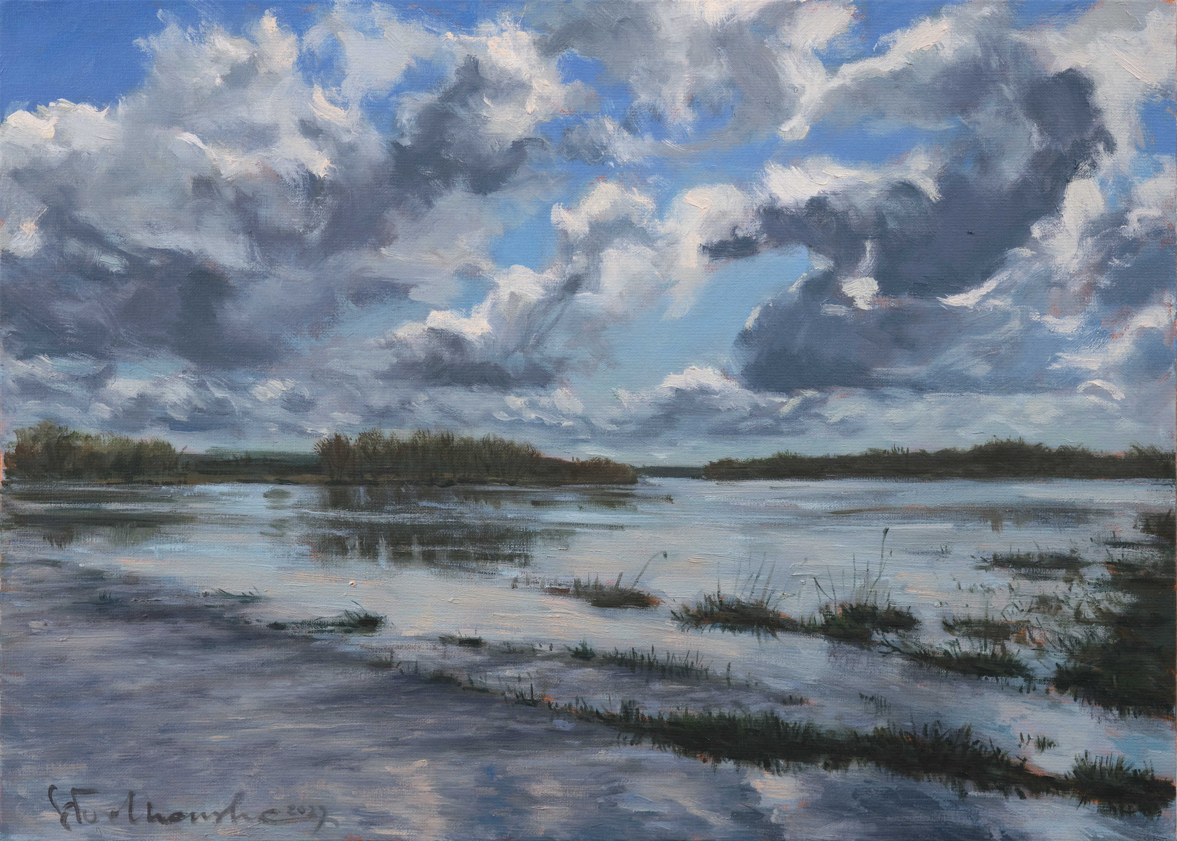 Okolice Solca, Kłudzie 4. – obraz olejny na płótnie 46 x 33 cm   /PRIVATE COLLECTION/