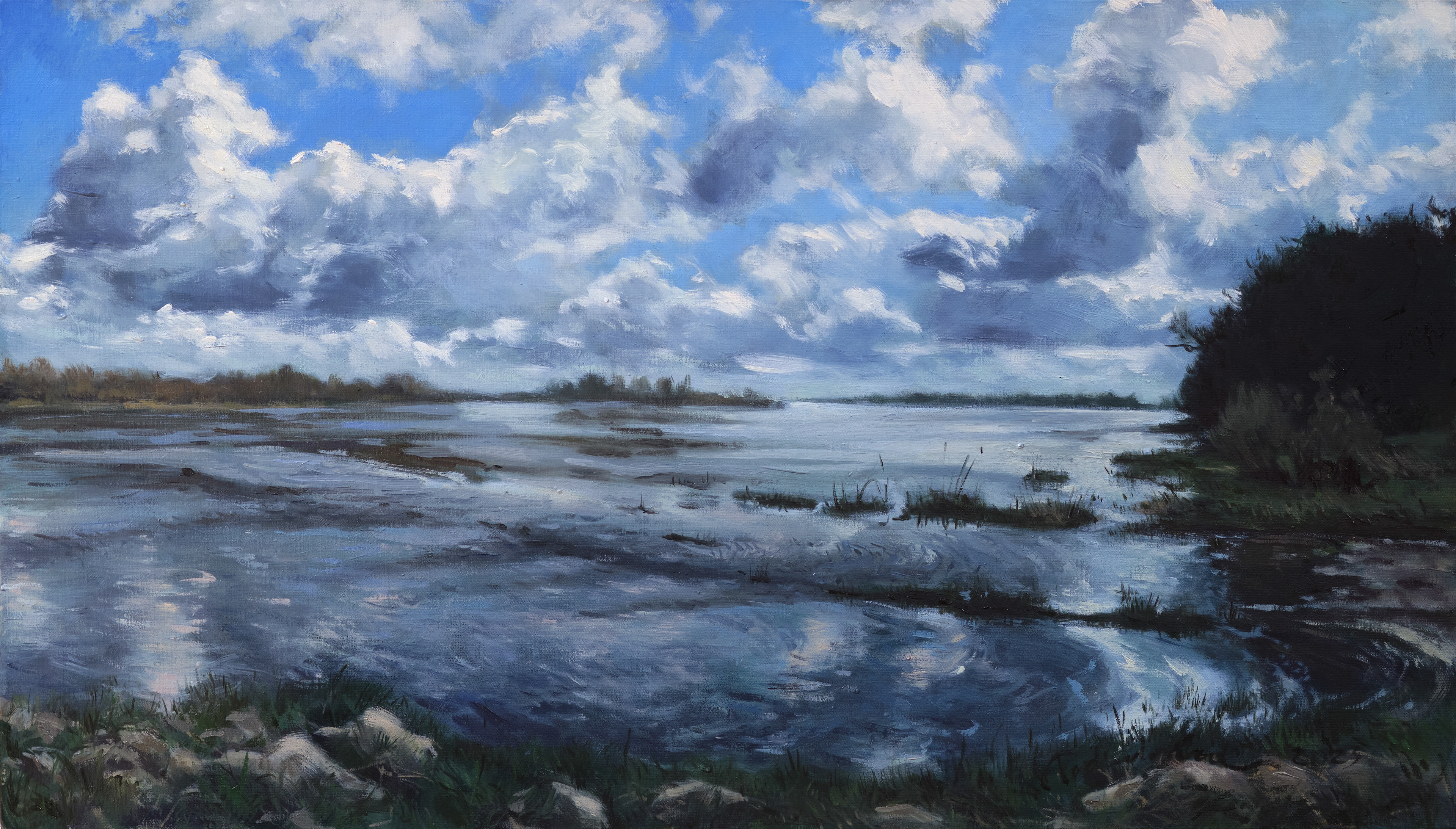 Okolice Solca, Kłudzie 5. – obraz olejny na płótnie 70 x 40 cm