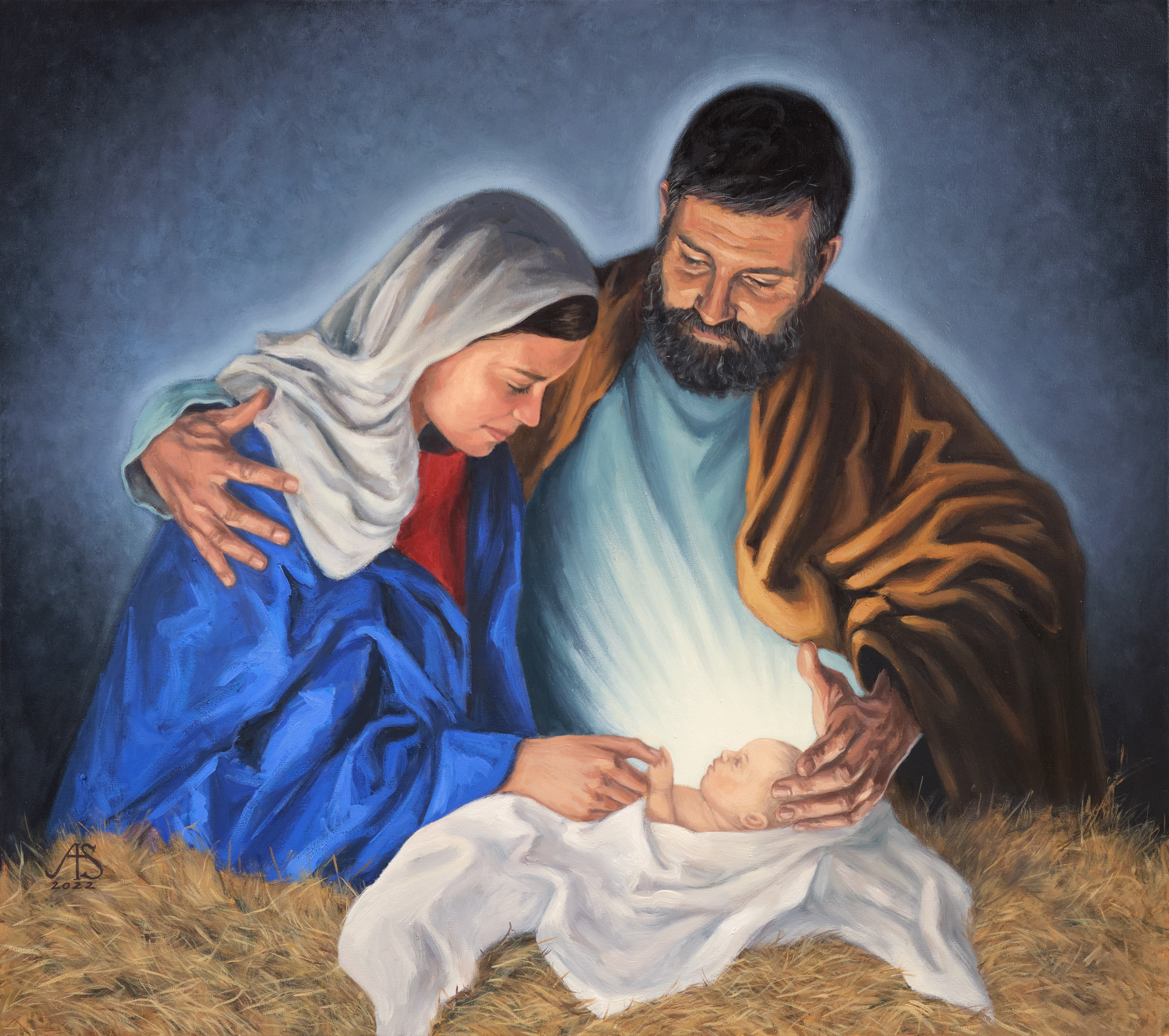 Święta Rodzina. – obraz olejny na płótnie 90 x 80 cm   /PRIVATE COLLECTION/