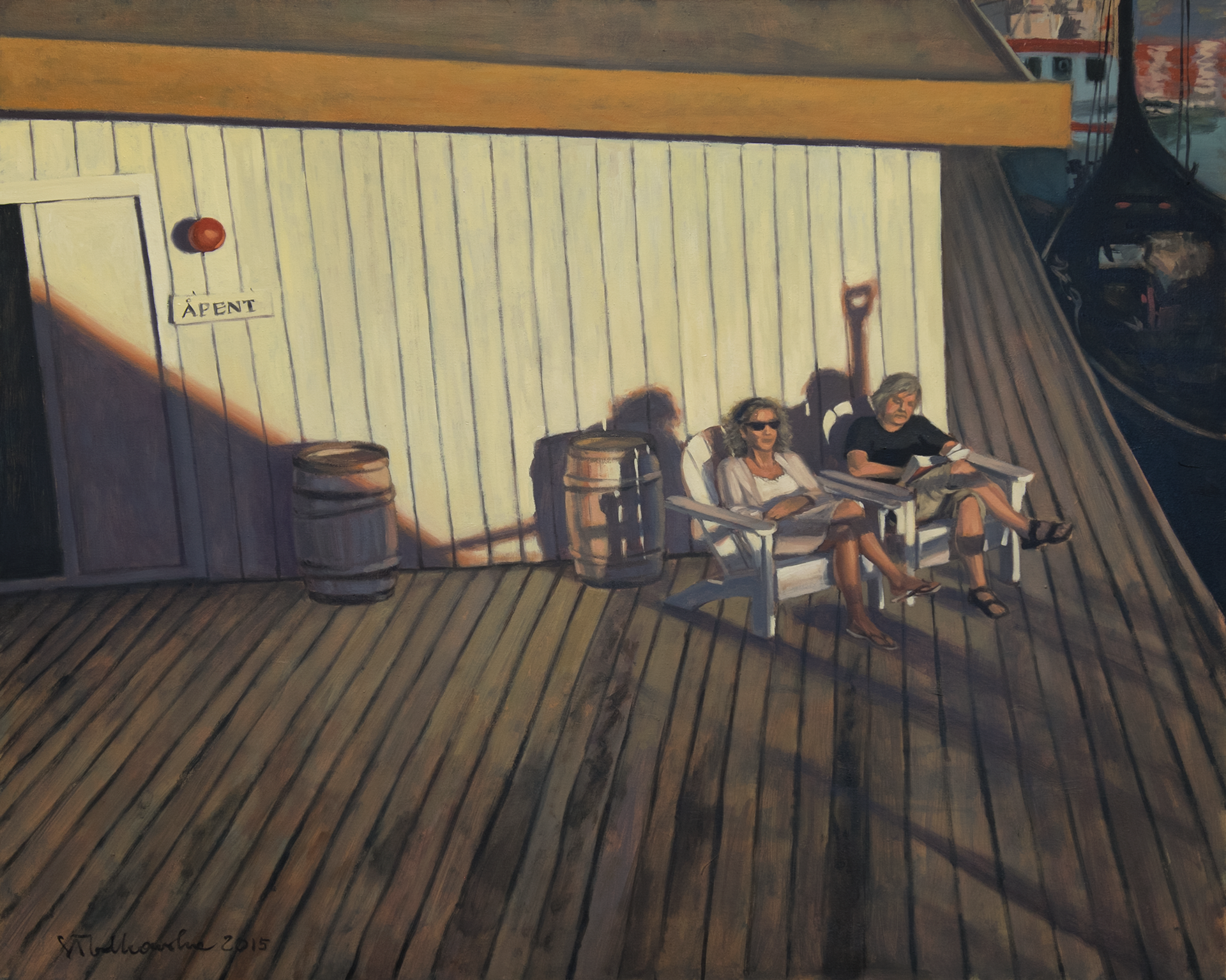 Balstad 2 – obraz olejny na płótnie 100 x 81 cm