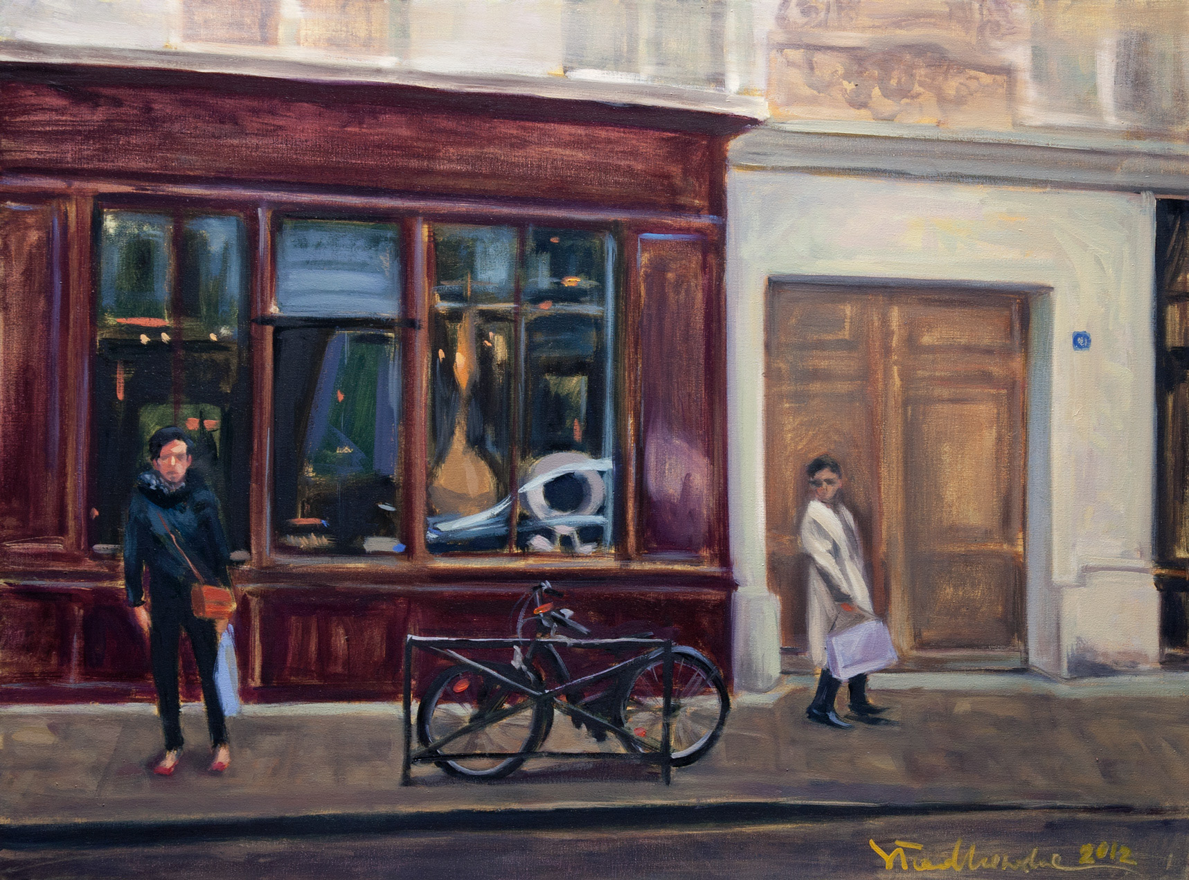 Street – obraz olejny na płótnie 73 x 54 cm  /PRIVATE COLLECTION/