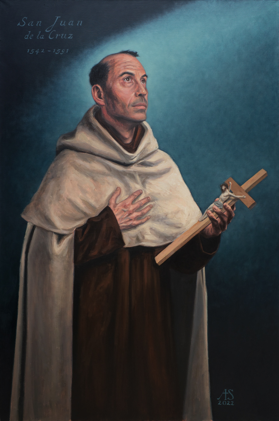 Święty Jan od Krzyża. – obraz olejny na płótnie 80 x 120 cm   /PRIVATE COLLECTION/