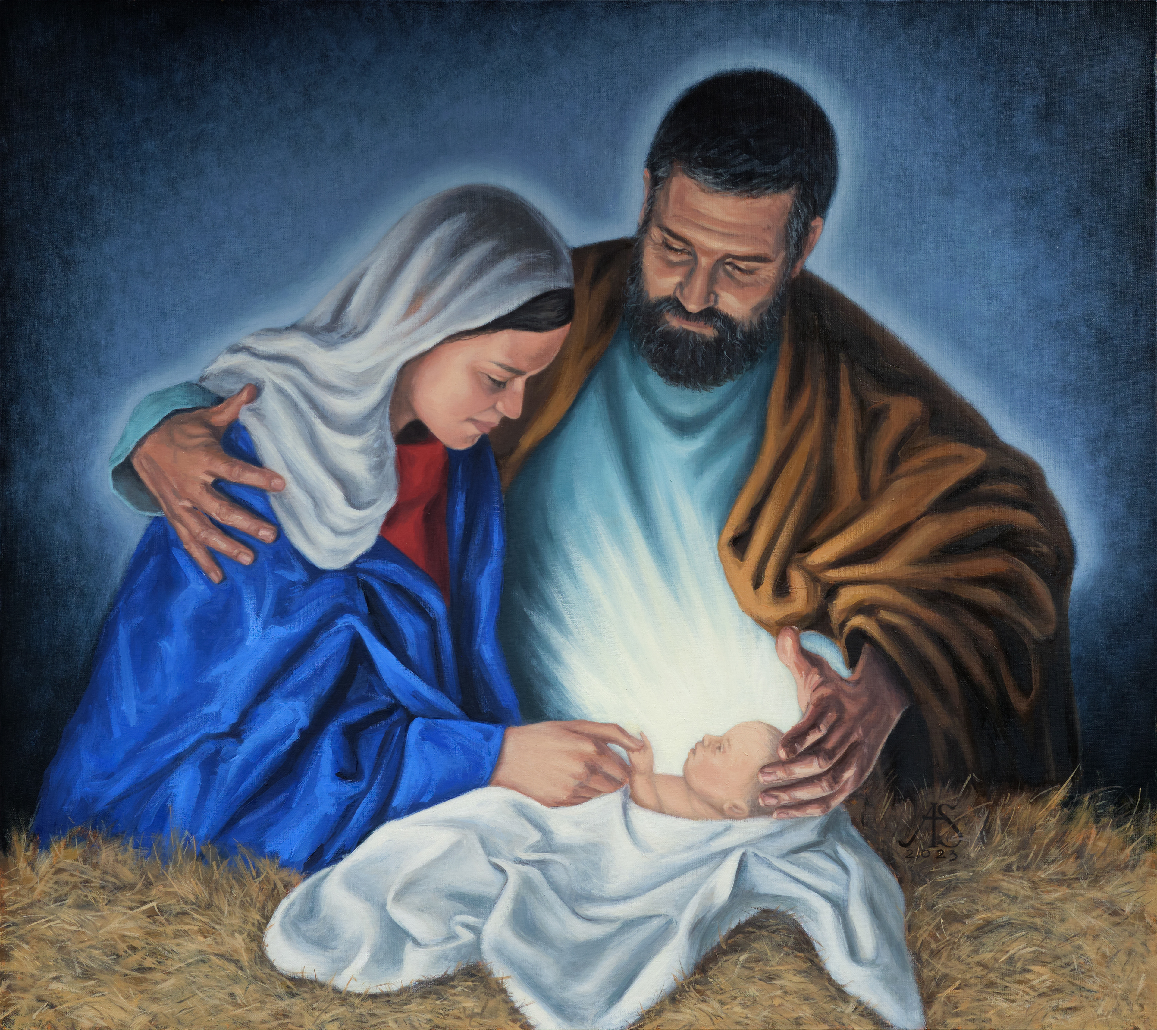 Święta Rodzina 2. – obraz olejny na płótnie 90 x 80 cm   /PRIVATE COLLECTION/