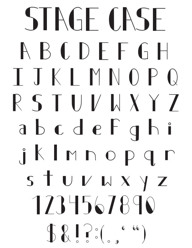 Stage Case Typeface