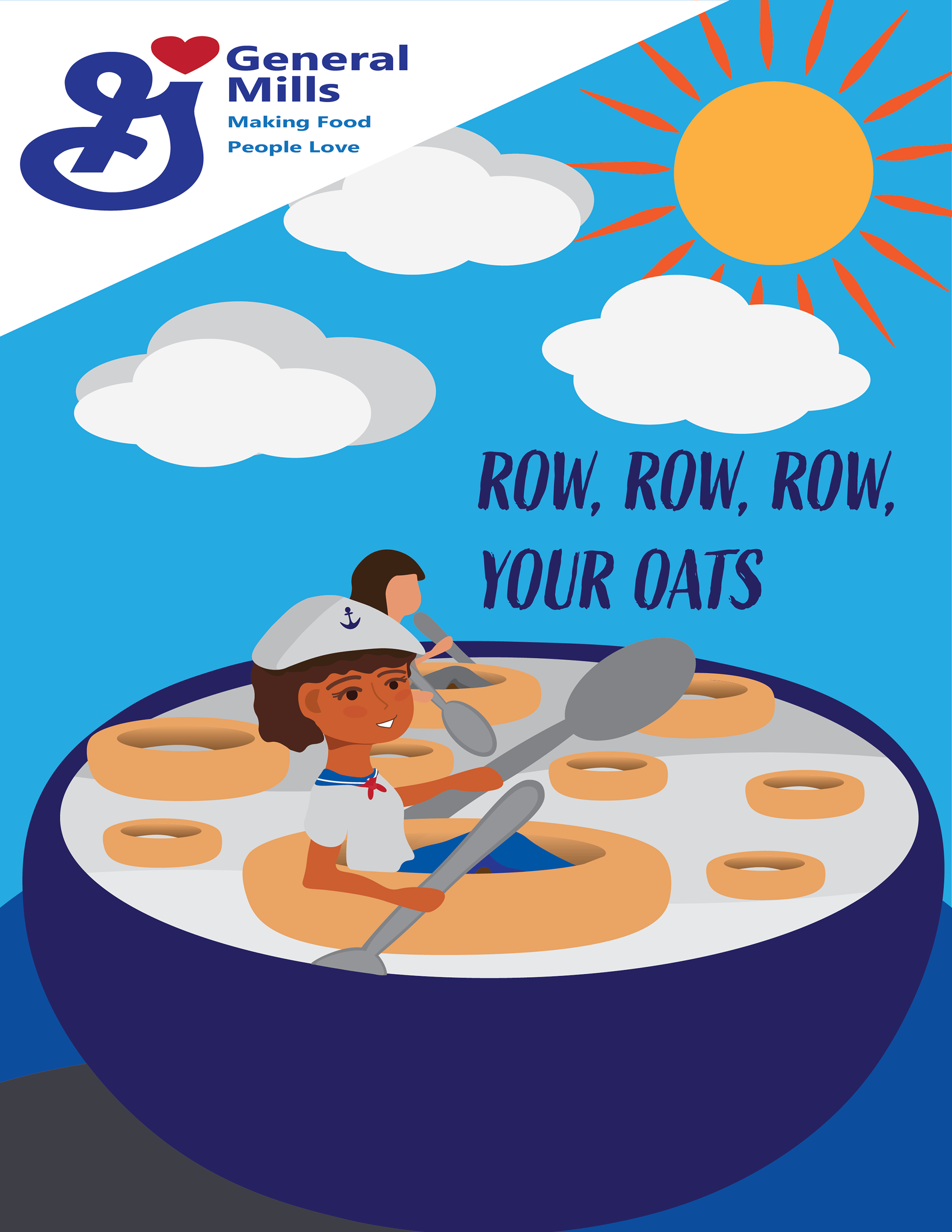 Row, Row, Row, Your Oats Cereal Design