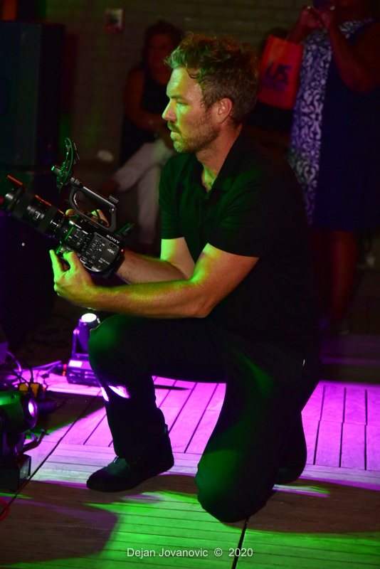 Private party at Old Dominick's Distillery rooftop 