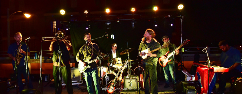 Private party at Old Dominick's Distillery rooftop 