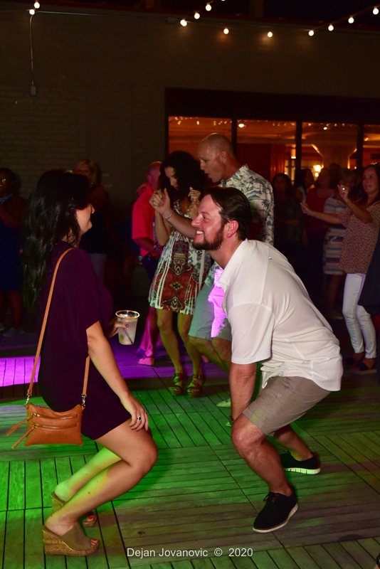 Private party at Old Dominick's Distillery rooftop 