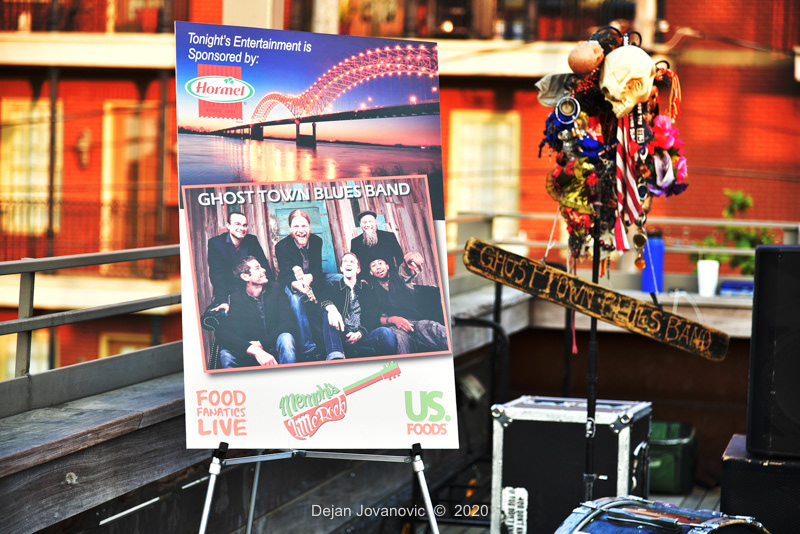 Private party at Old Dominick's Distillery rooftop 