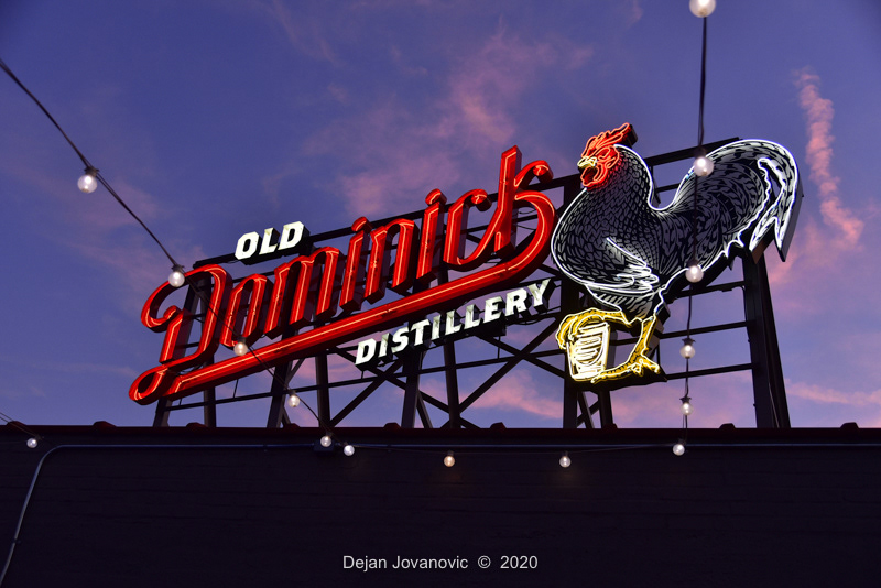 Private party at Old Dominick's Distillery rooftop 