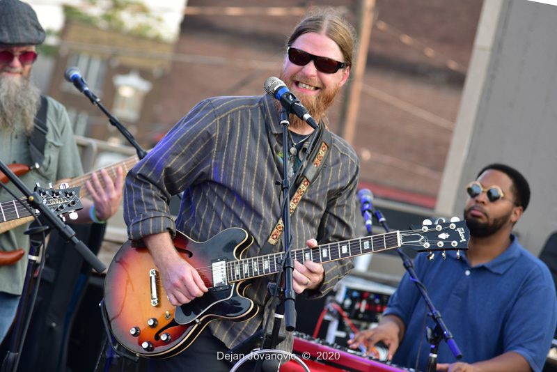 Private party at Old Dominick's Distillery rooftop 