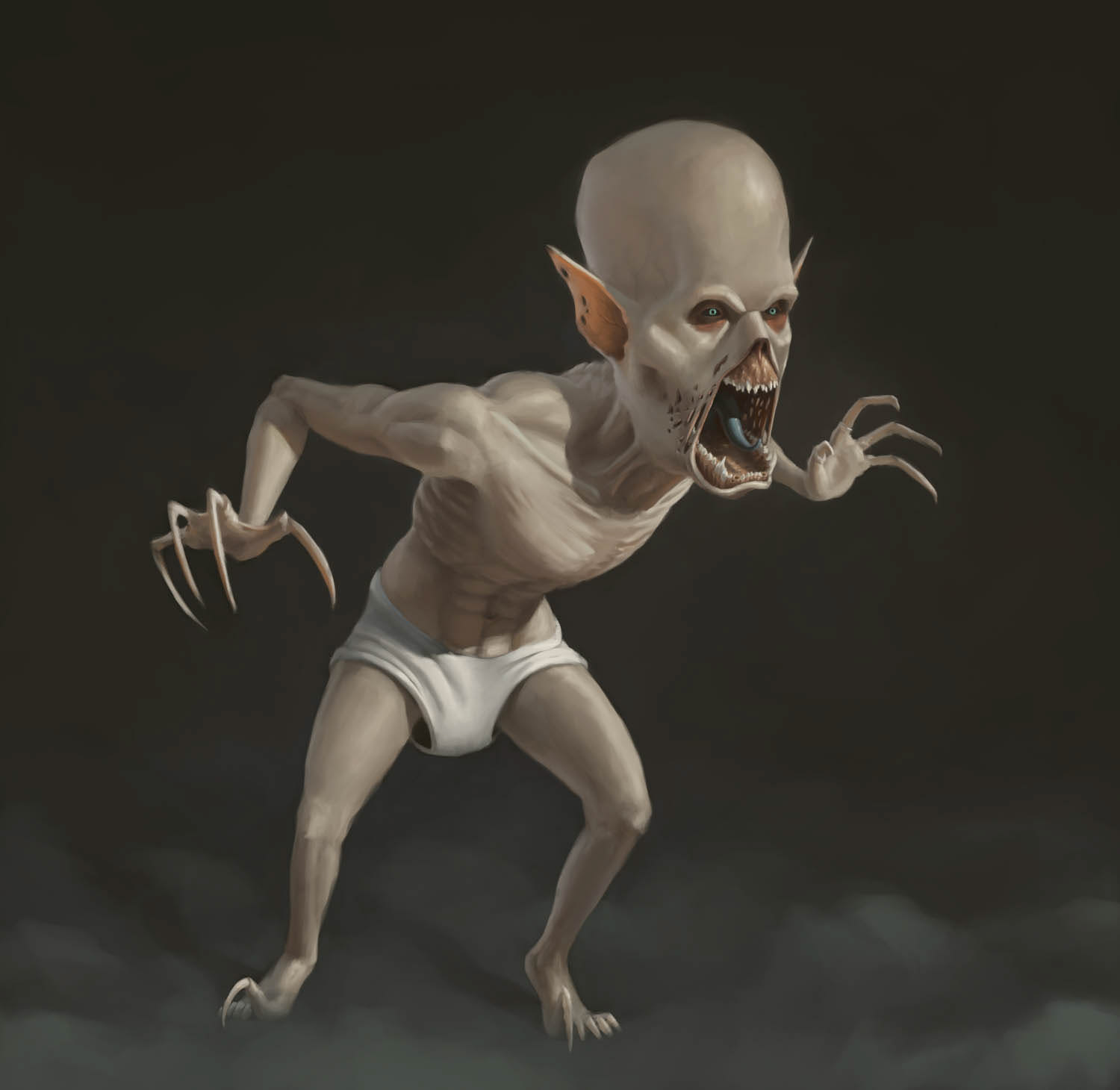 Ghul Charakterillustration Horror bzw Fantasy