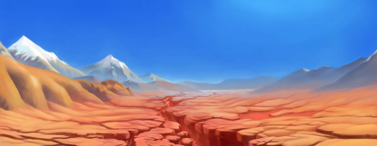 Rote Wüste Landschadtsillustration