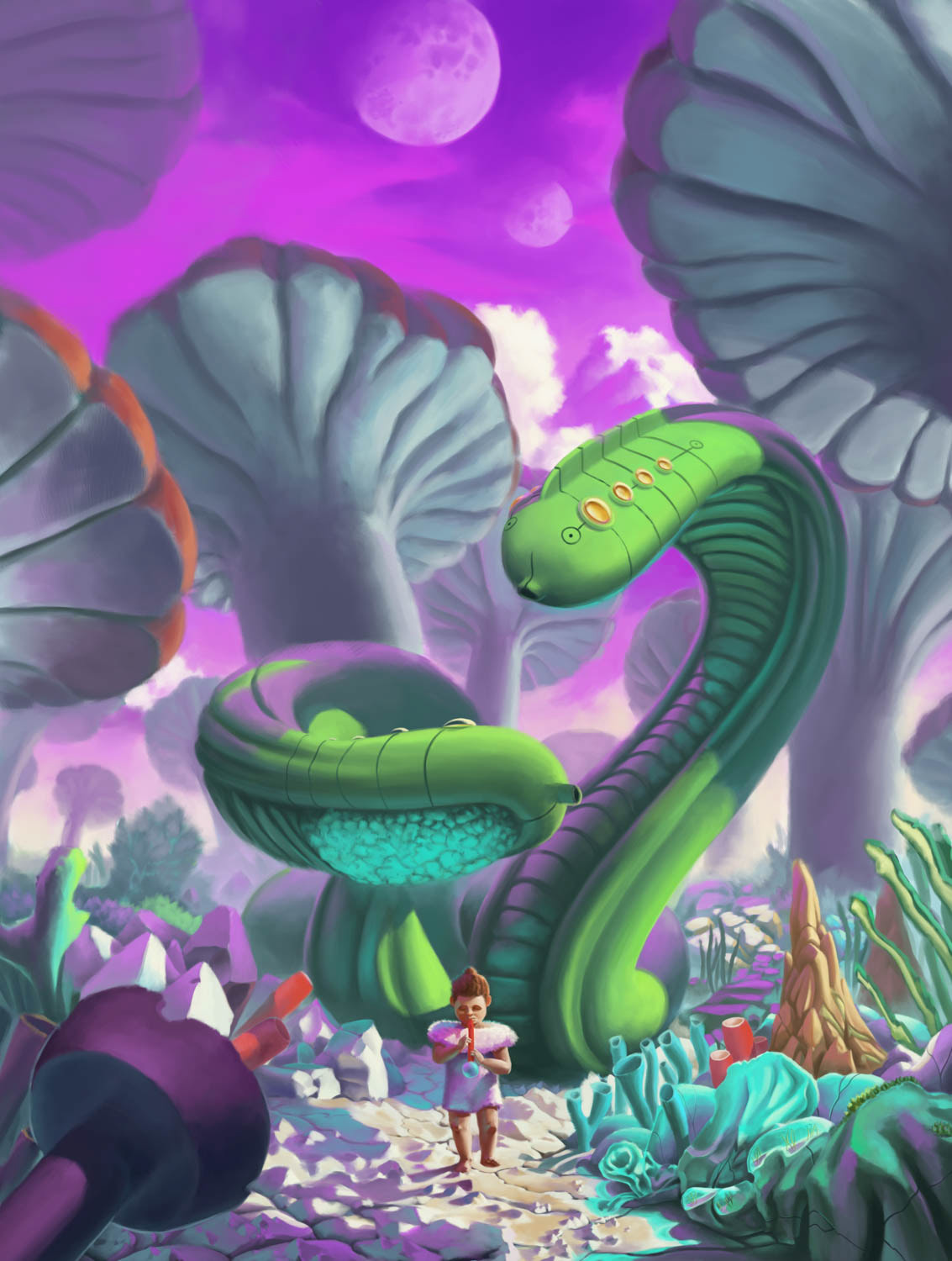 Galaxie der Träume Buchcoverillustration