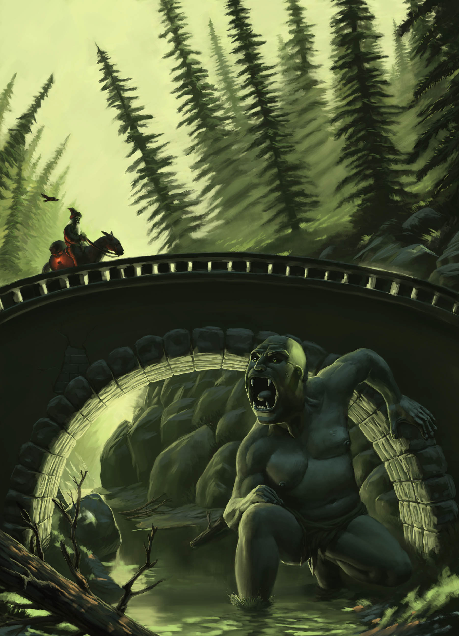 Brückentroll Illustration