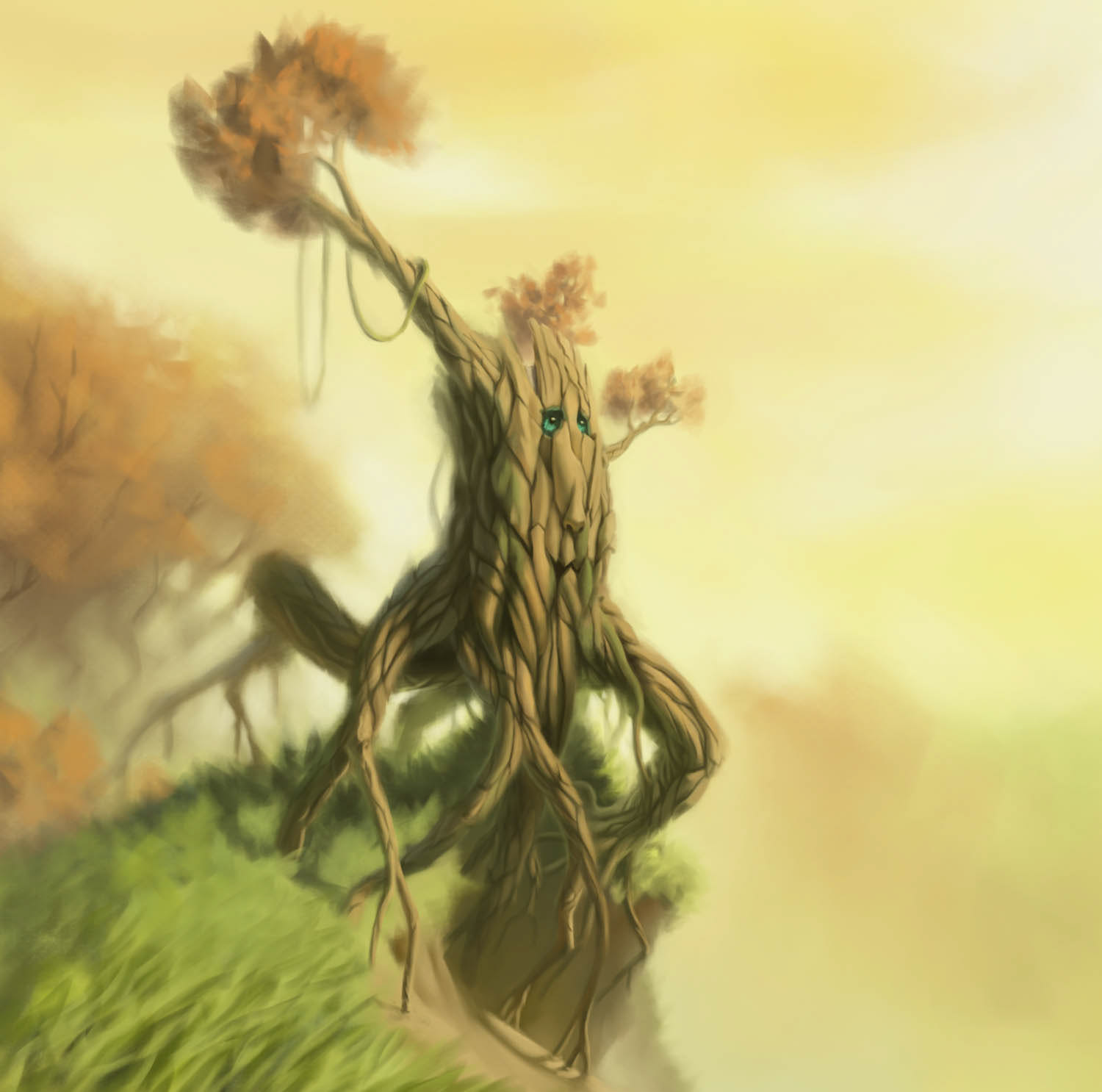 Baumgeist Kinderbuchillustration