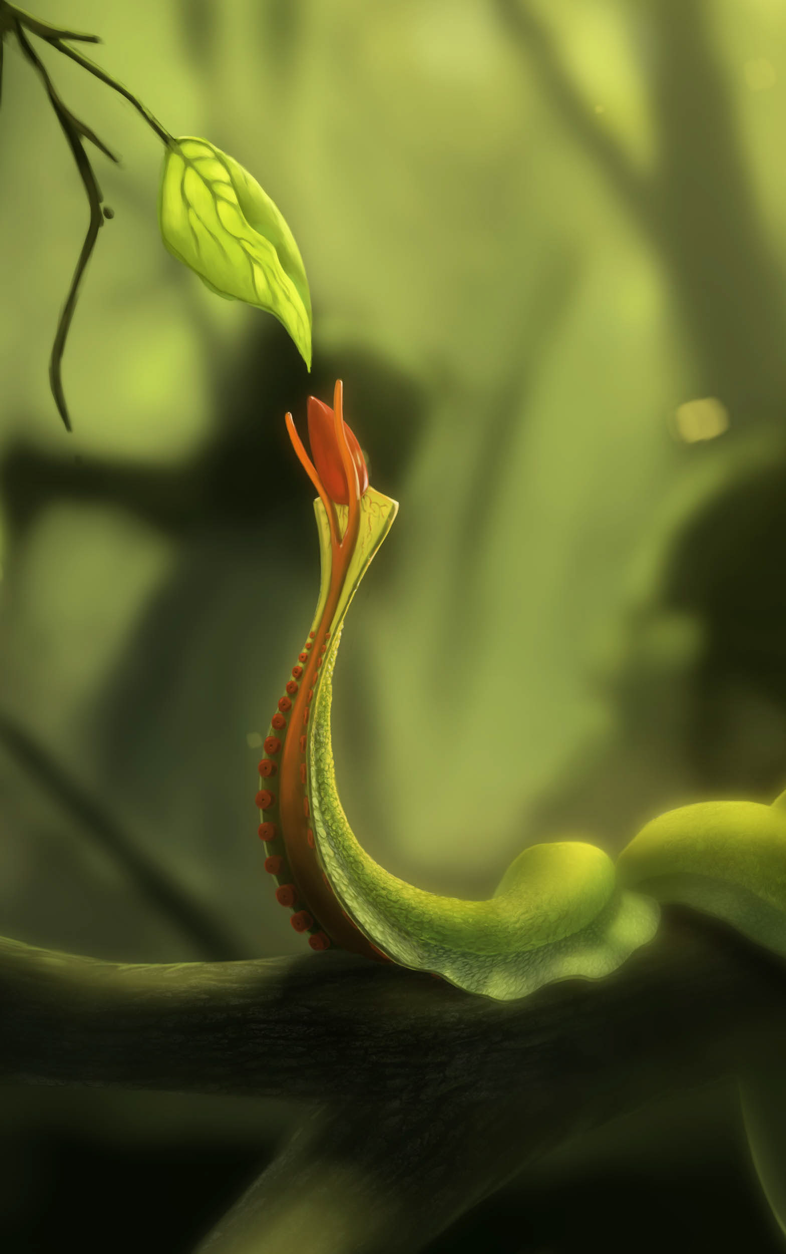 Blütenschnecke Konzeptillustration