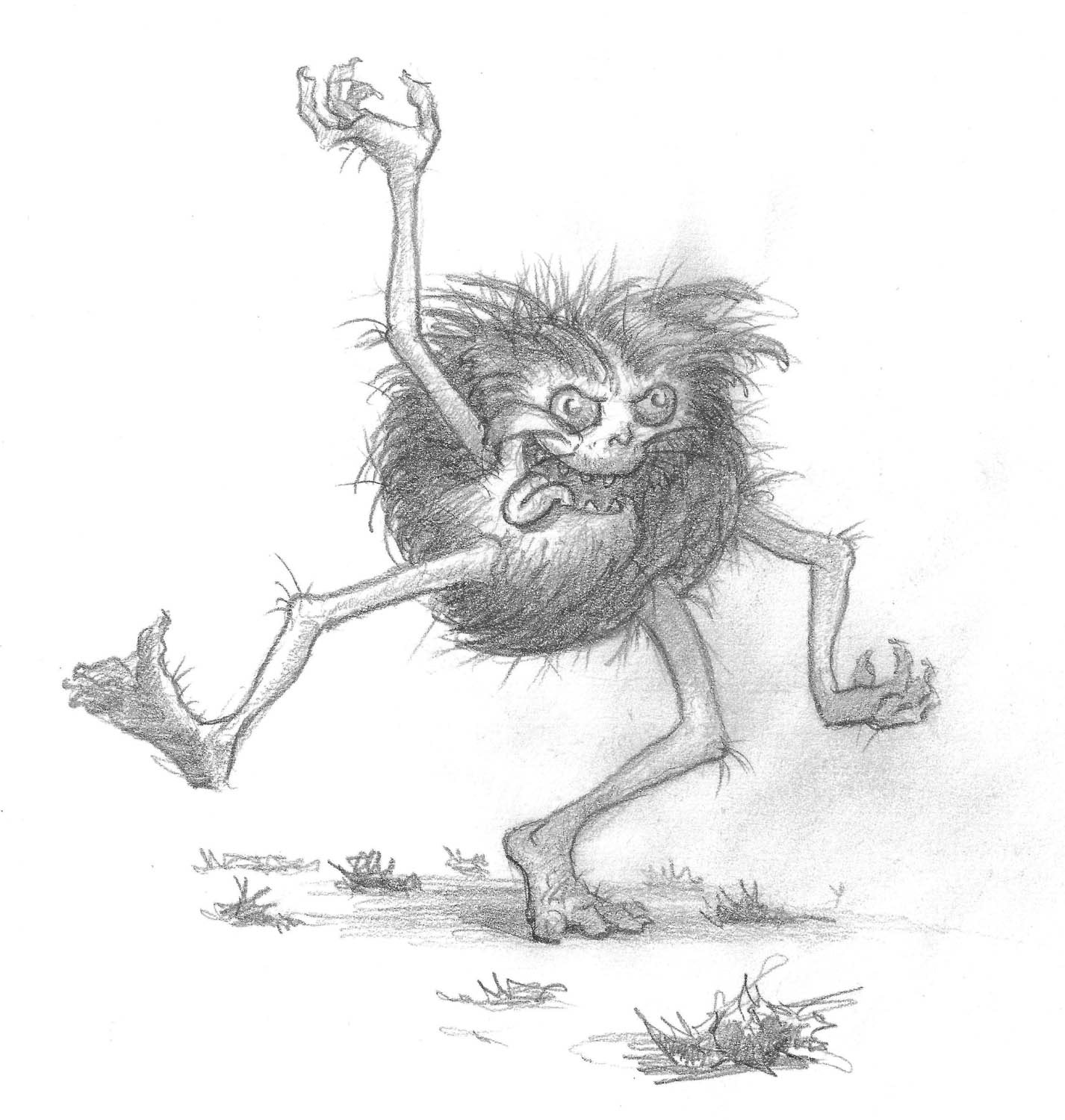 Staubmonster Zeichnung