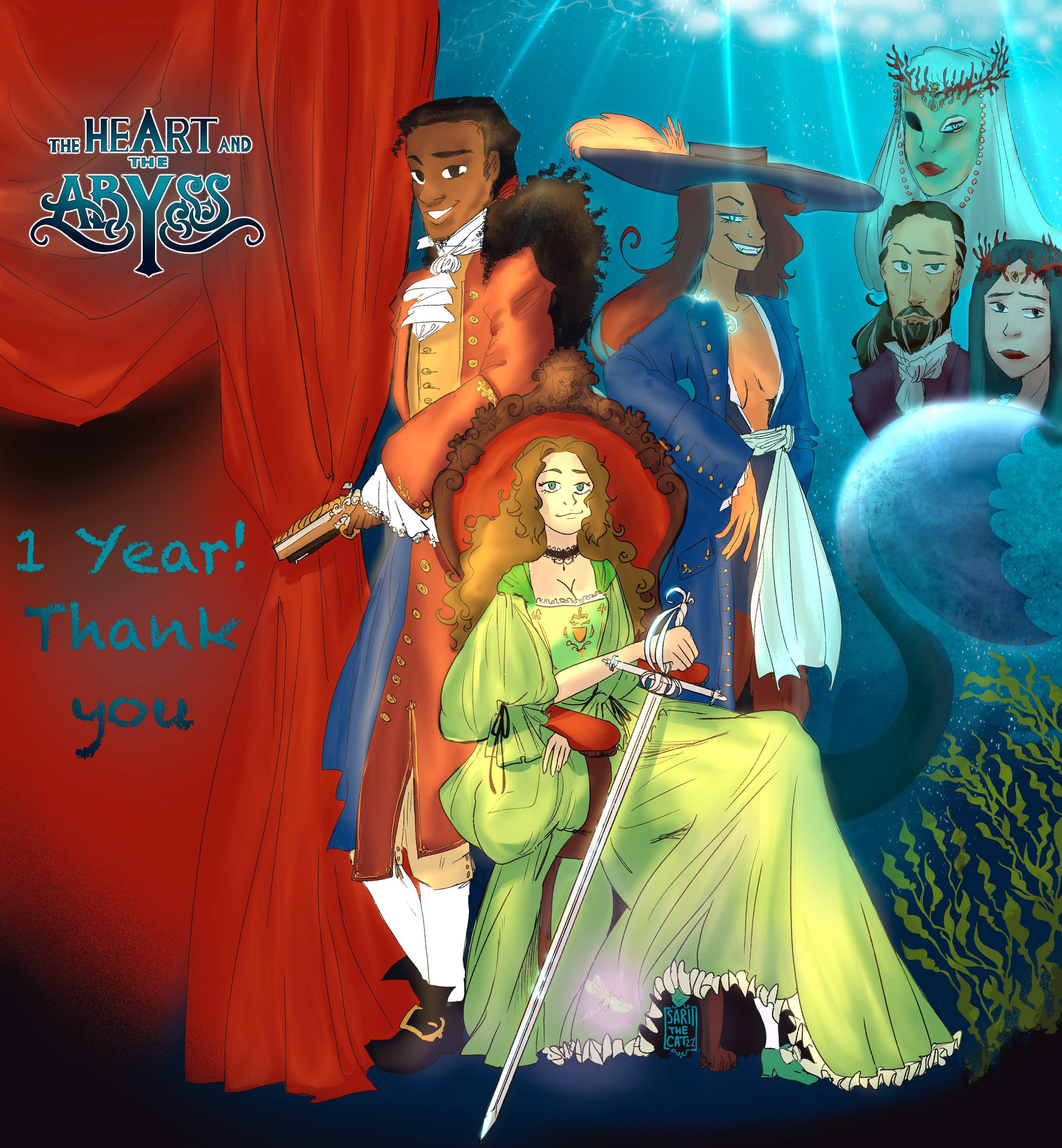 1 year anniversary illustration