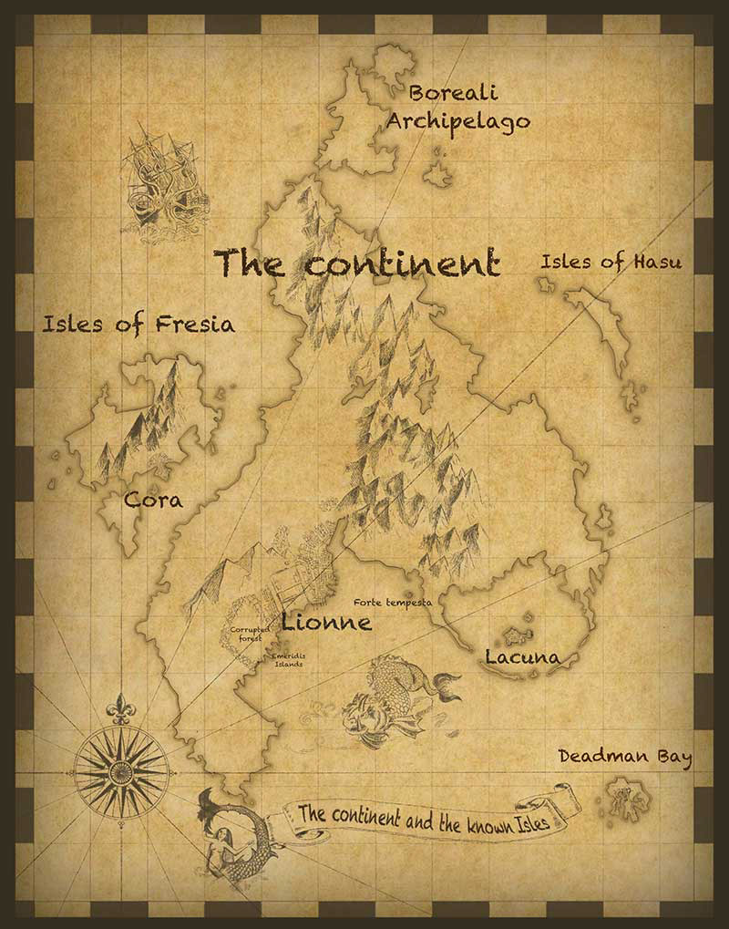 map of the world of thata