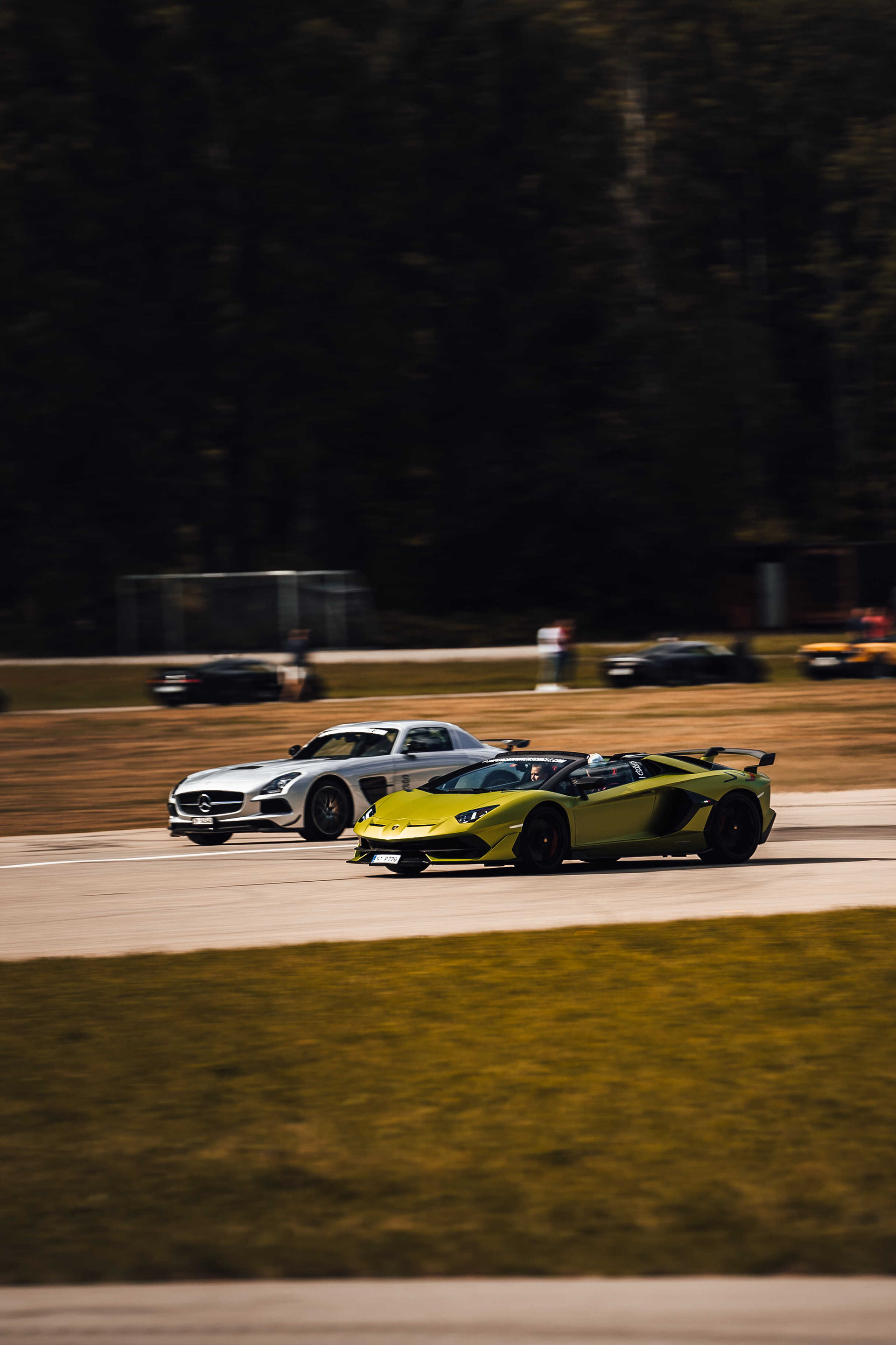 Mercedes Benz AMG SLS Blackseries & Lamborghini Aventador SVJ