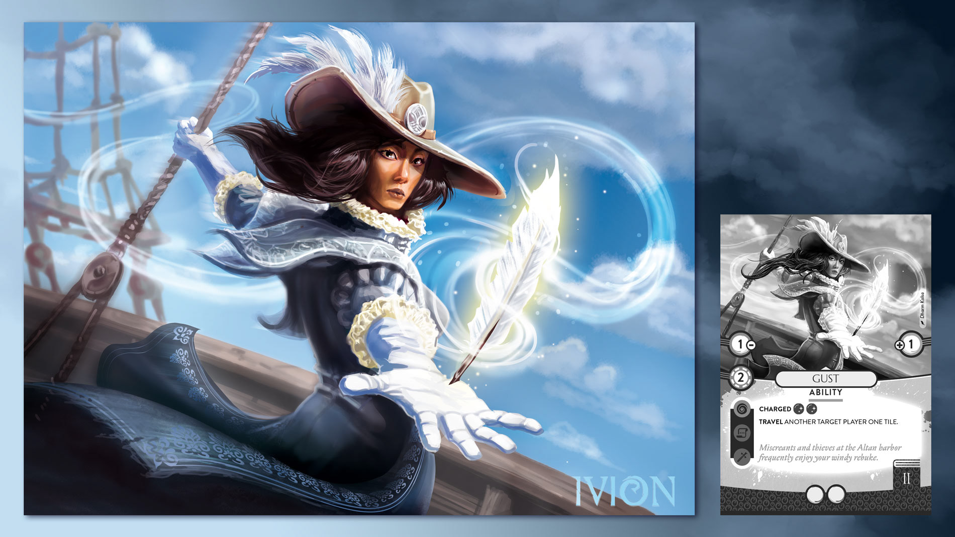 Windsor - Card Illustration for "IVION" a TTRPG -  Client: Luminary Games