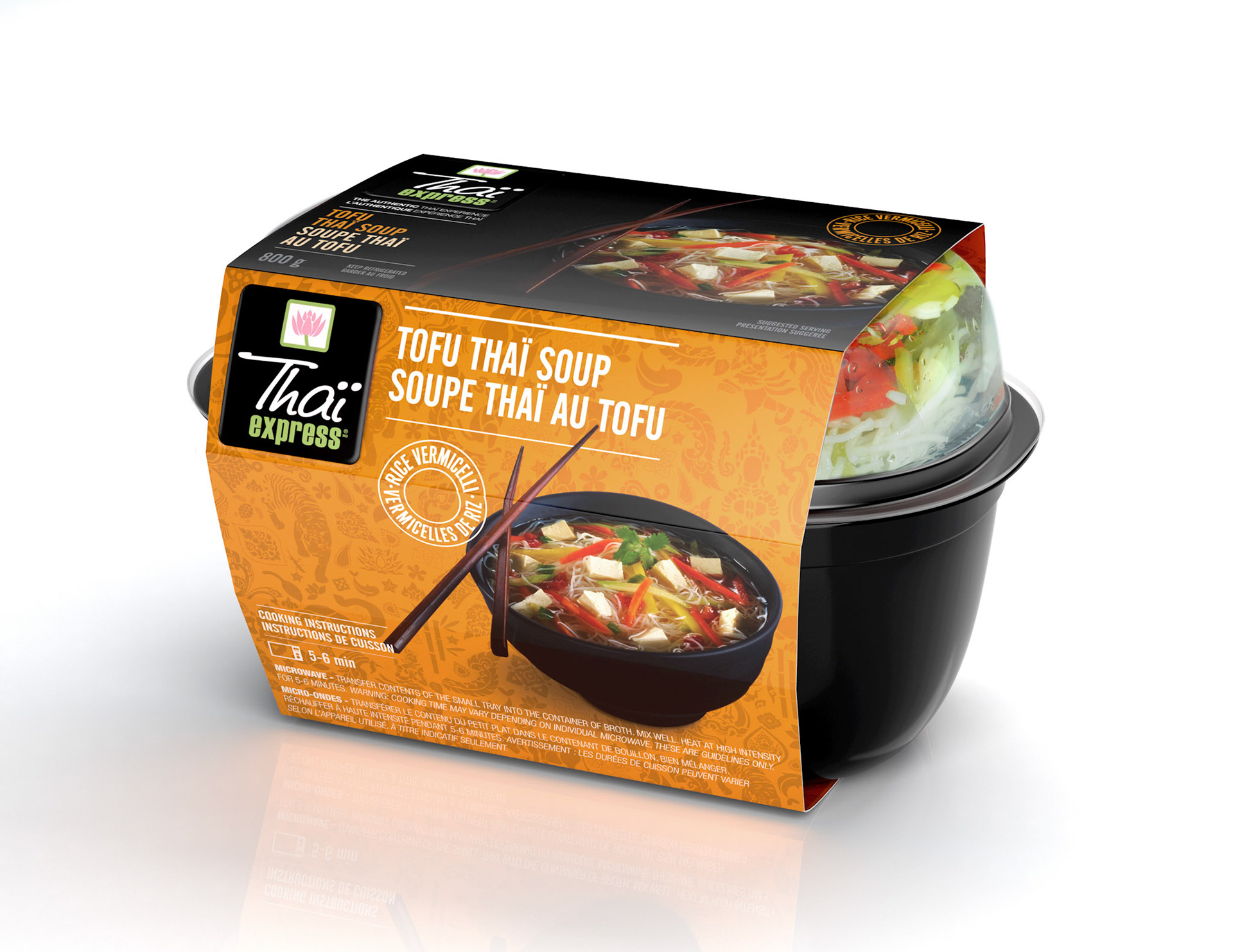 Image d'emballage 3d avec intégration photo produit alimentaire
