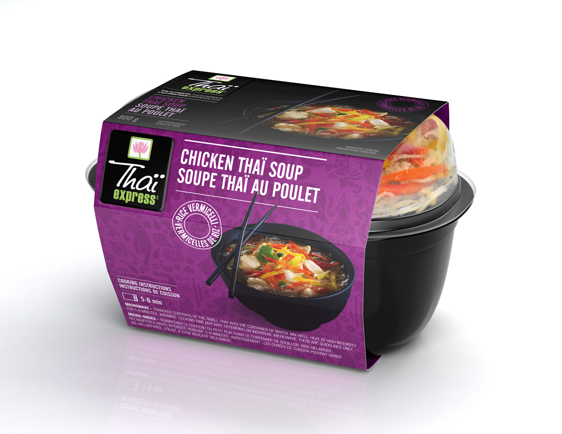 Image d'emballage 3d avec intégration photo produit alimentaire