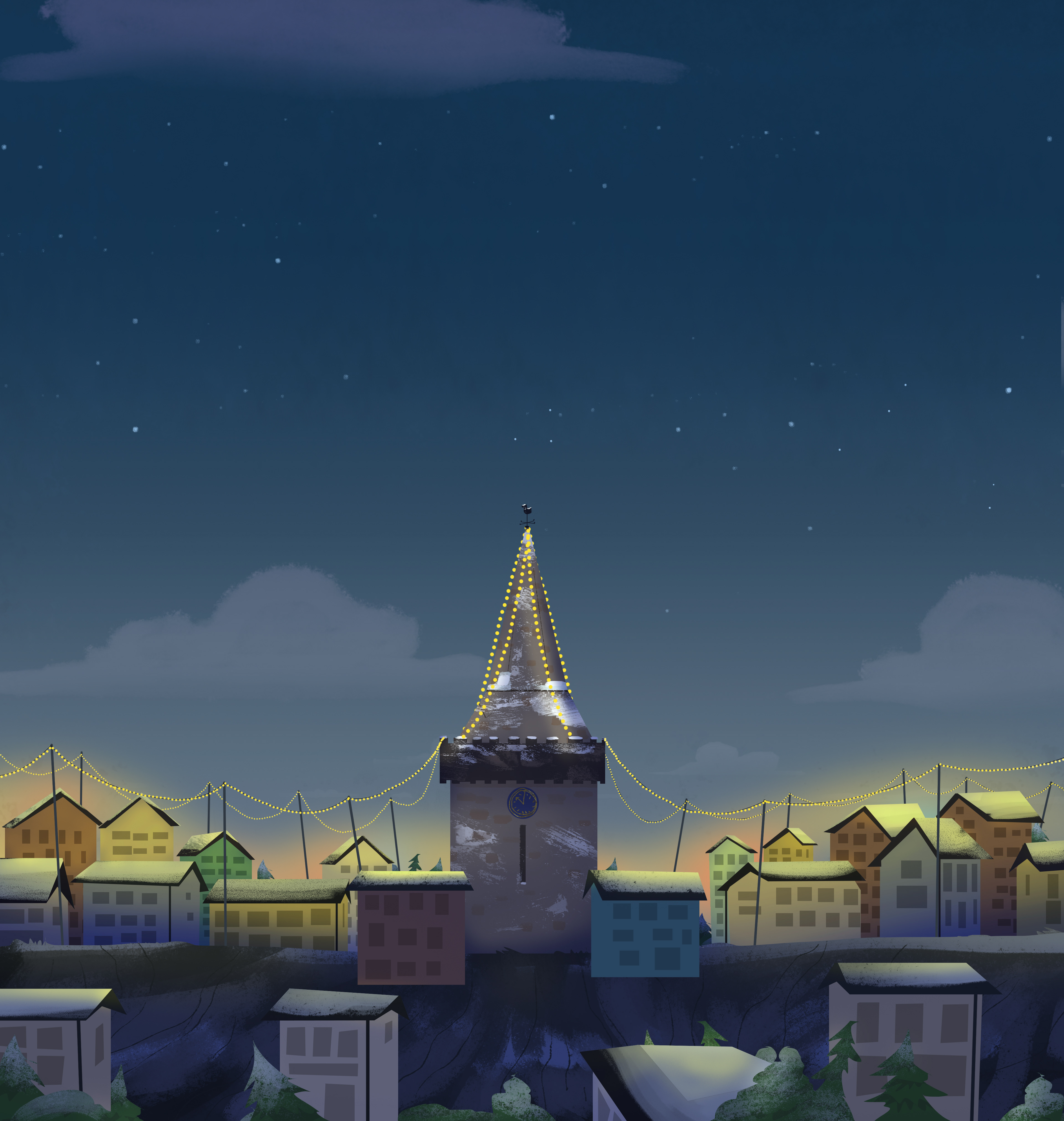 Backgrounds for Christmas ident