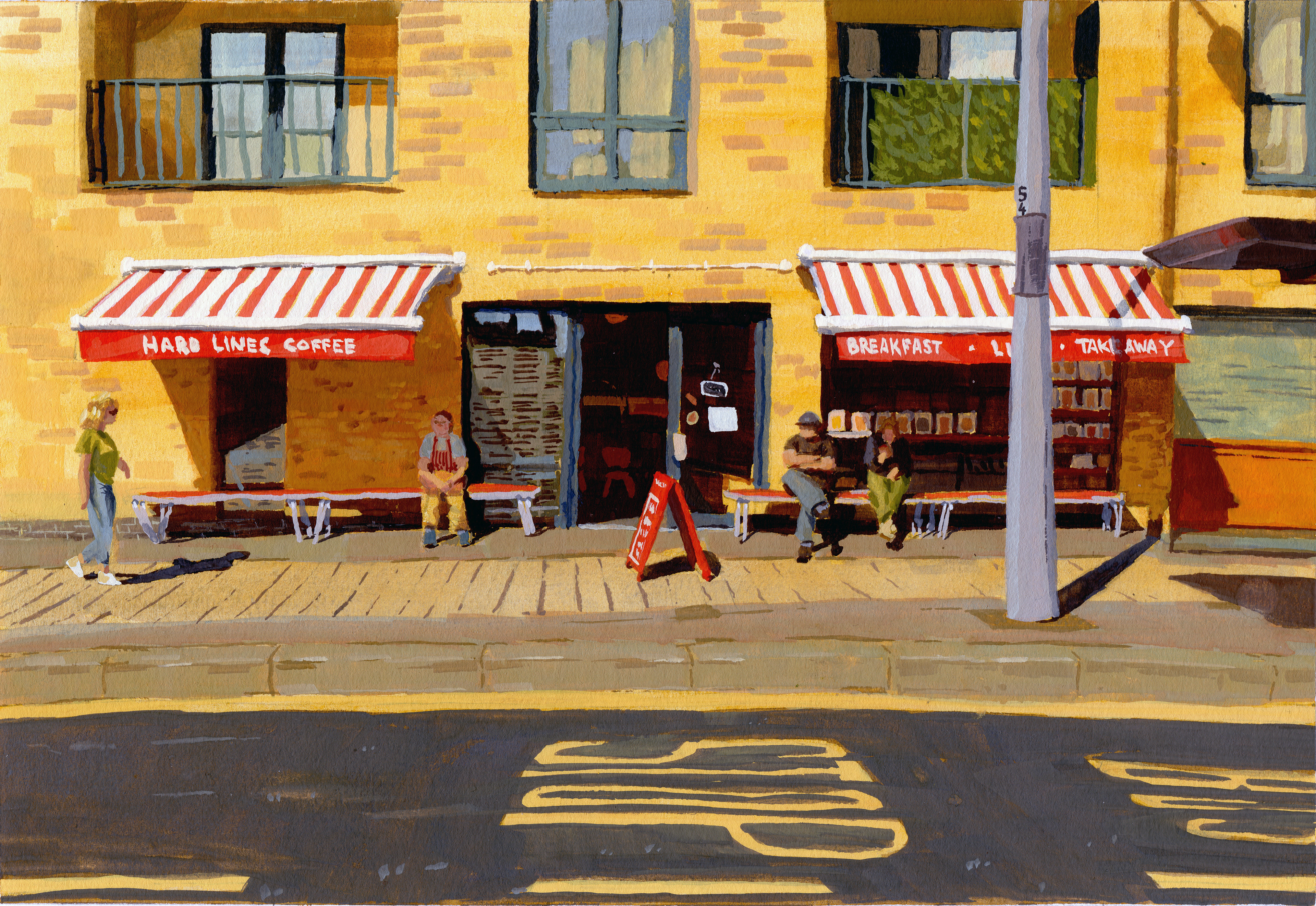 Commissioned gouache painting 2022