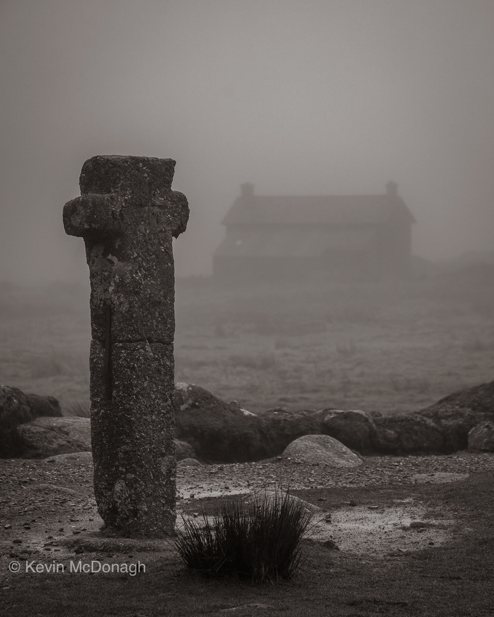 Nuns Cross and Old Farmhouse, Dartmoor