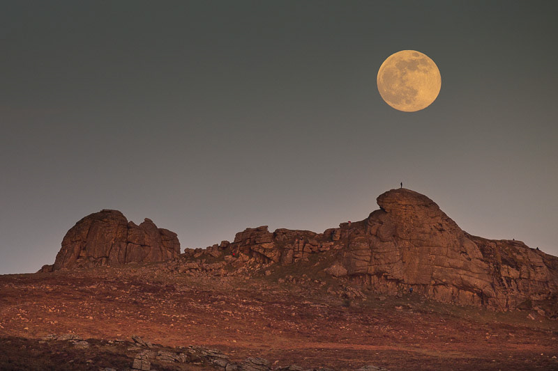 Supermoon over Haytor, Dartmoor