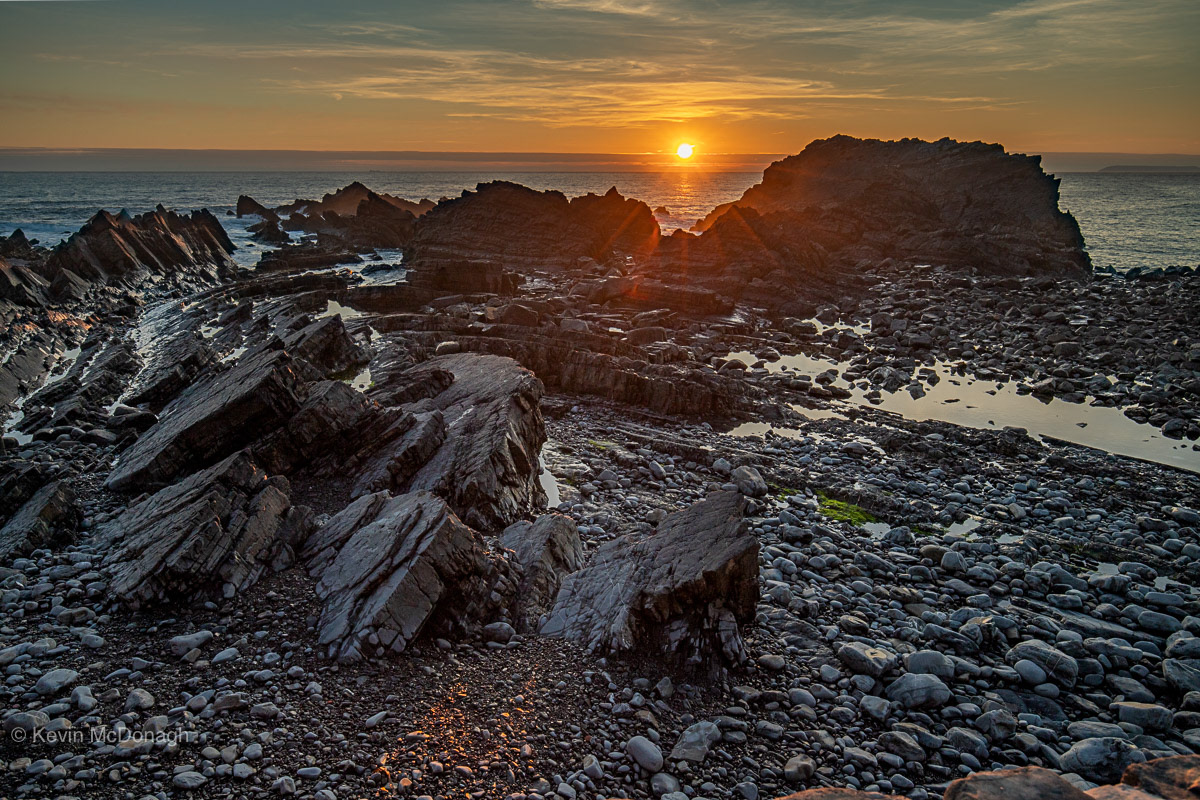9th June 21: Hartland Quay Sunset