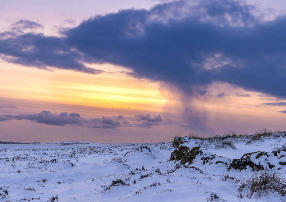 24 Nov 2024: Sunset, close to Bennet's Cross, Dartmoor