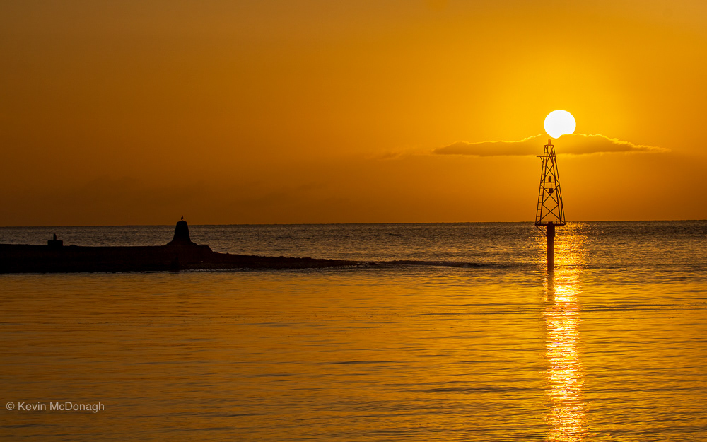 21 Mar 21: Sunrise over the back beach, Teignmouth, Devon