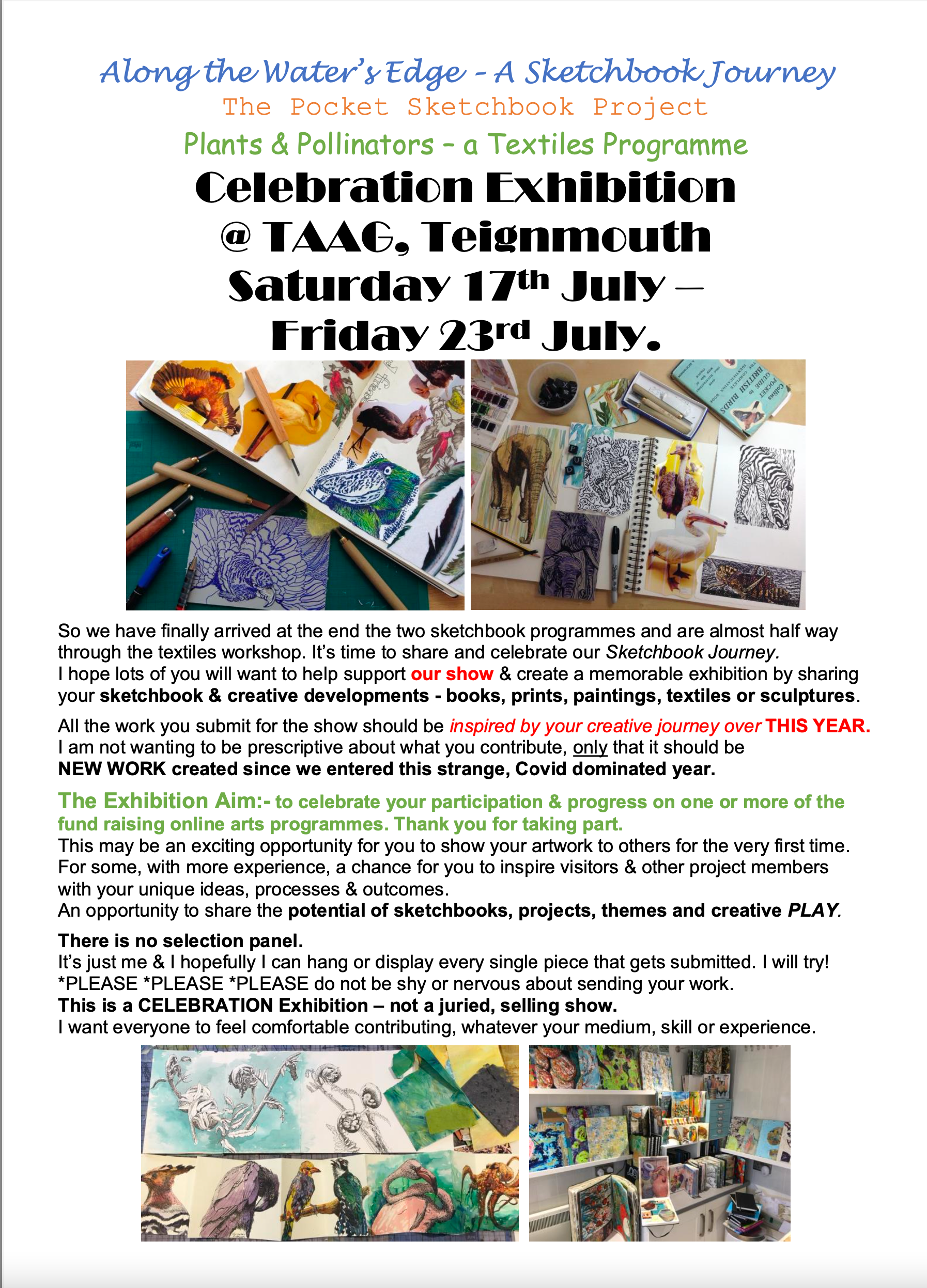 July 21 -TAAG Exhibition