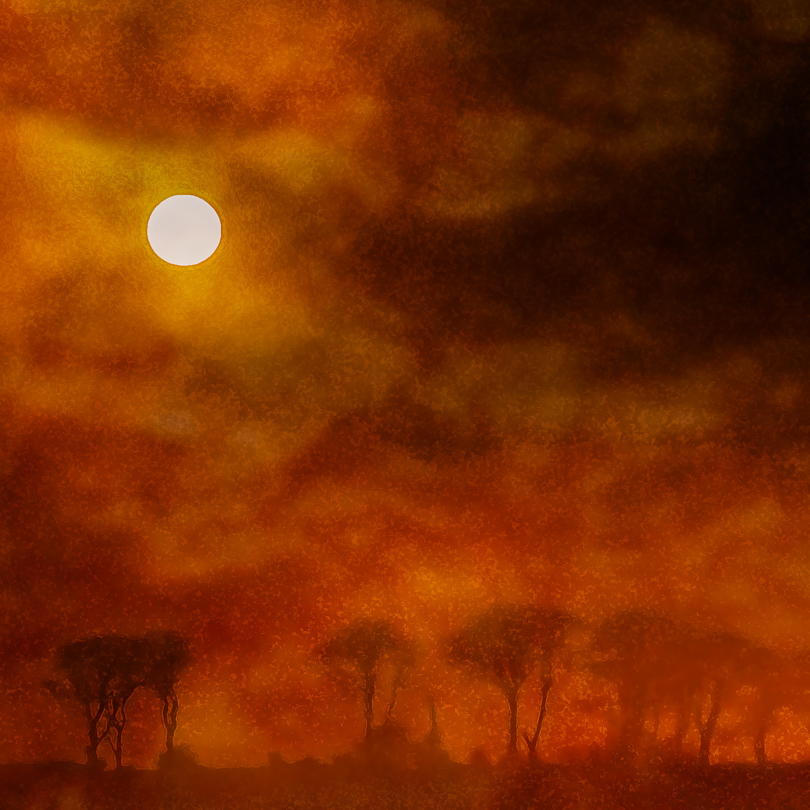 Sunset and Mist from Little Haldon, Devon