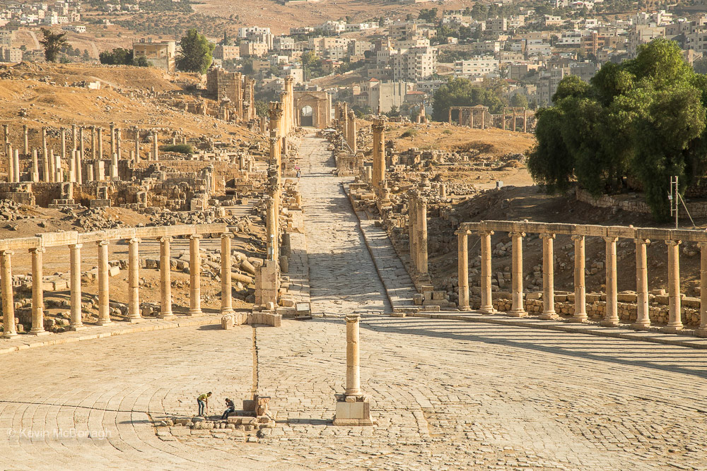 The ruins at Jerash