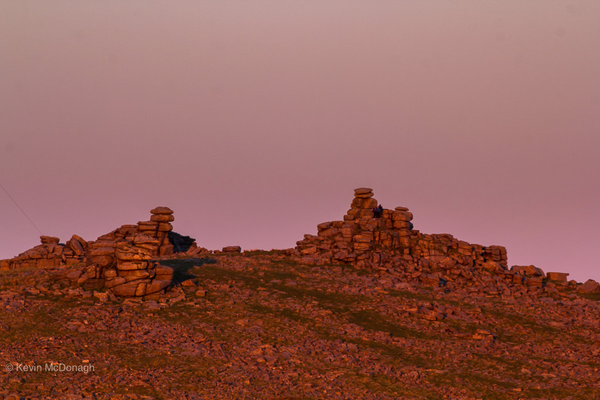 26 May: Sunset colours on Gt Staple Tor, Dartmoor