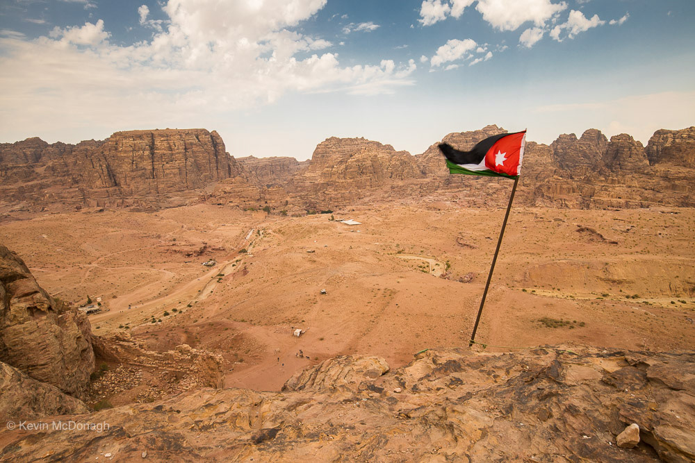 View of the ancient city of Petra