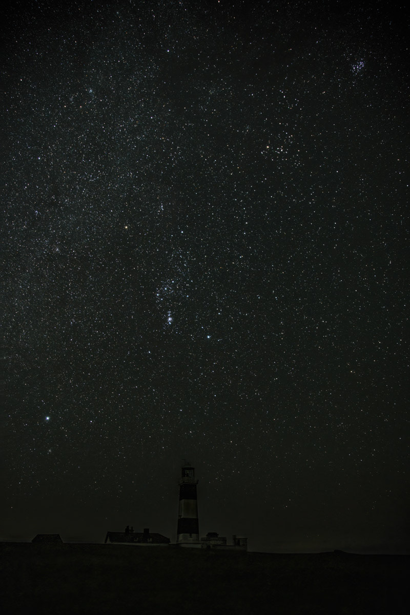 10th Oct: Orion and the Lighthouse at 5.03a.m.
