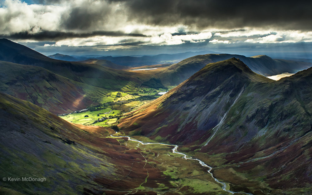 Oct 2016: Mossdale Beck flowing into Wast Water