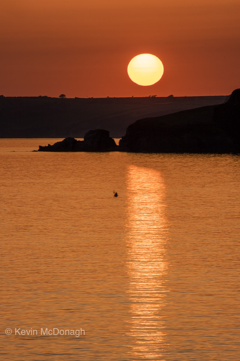 17 July 21: Sunset over Burgh Island, Devon
